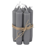 Set a 5 korte dinerkaarsjes donkergrijs